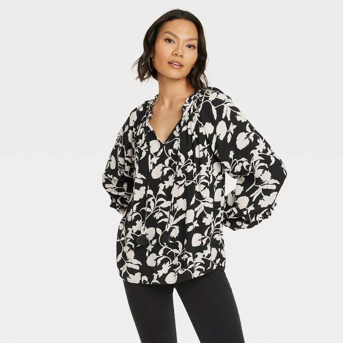 Women's Balloon Long Sleeve Blouse … curated on LTK