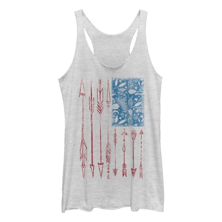 Women's Lost Gods Fourth of July  Camouflage American Flag Racerback Tank Top | Target