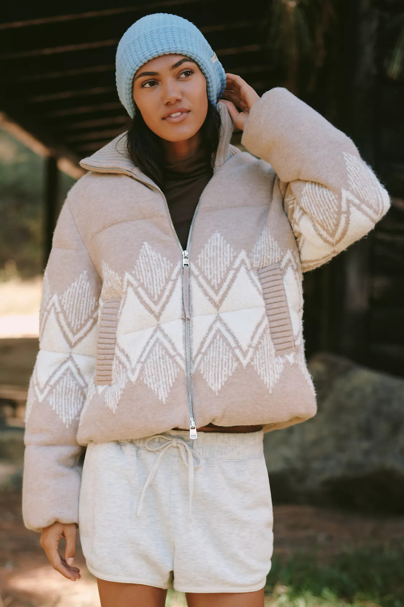 Varley Belinda Knit Puffer Jacket | Anthropologie (US)