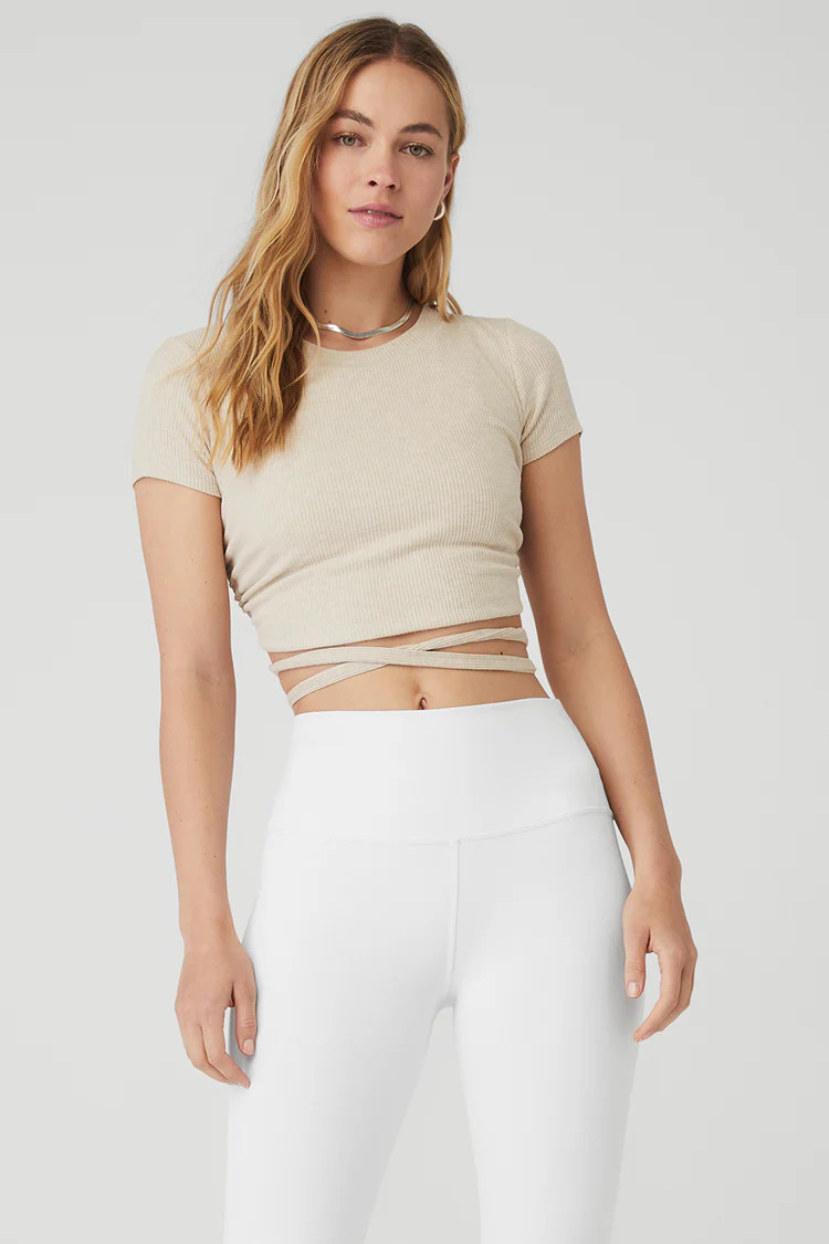 Ribbed Manifest Short Sleeve | Alo Yoga