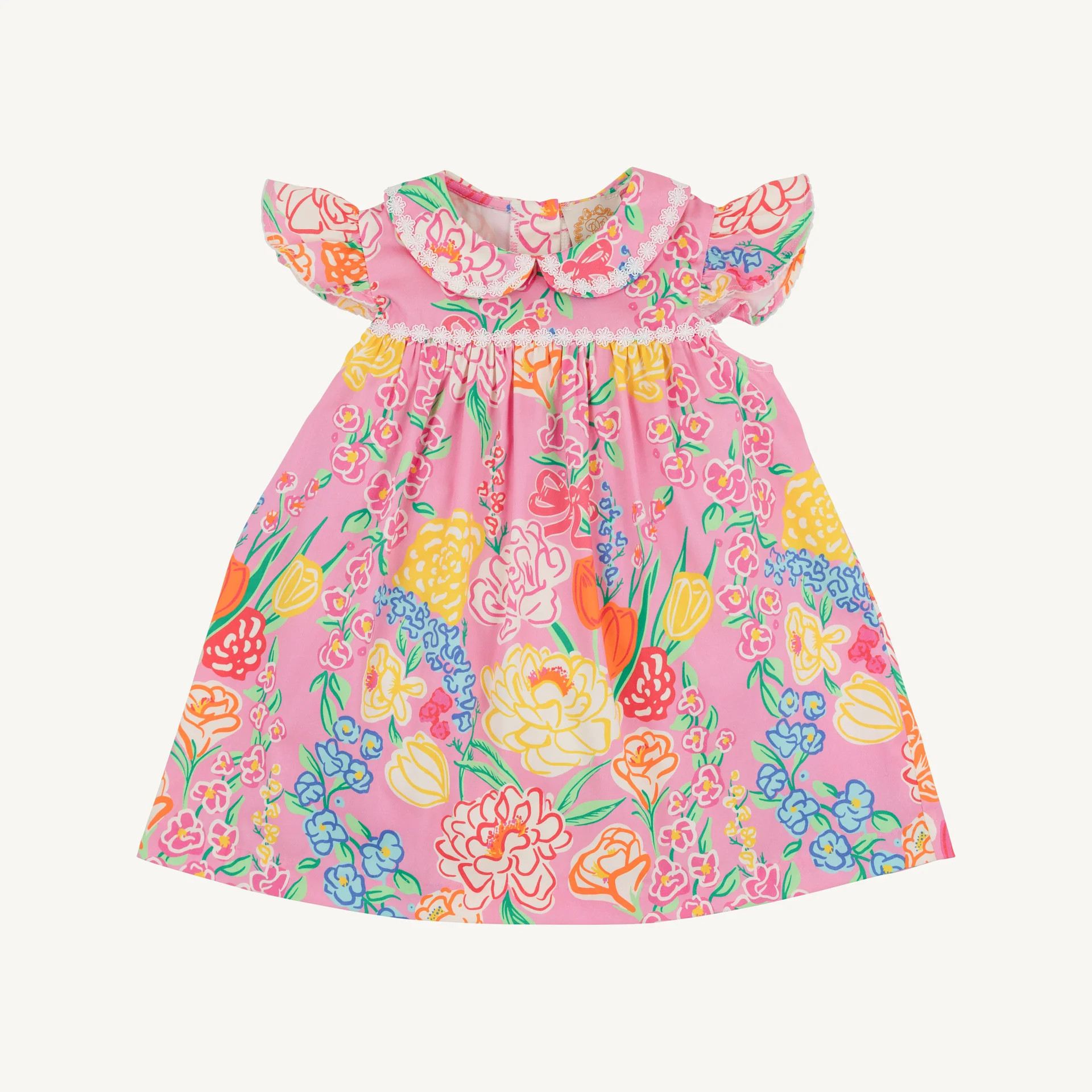 Franny Frock - Sheridan French Floral with Worth Avenue White | The Beaufort Bonnet Company