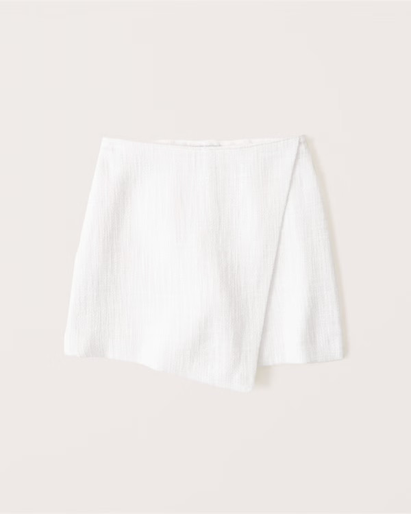 Tweed Wrap Skort | Abercrombie & Fitch (US)