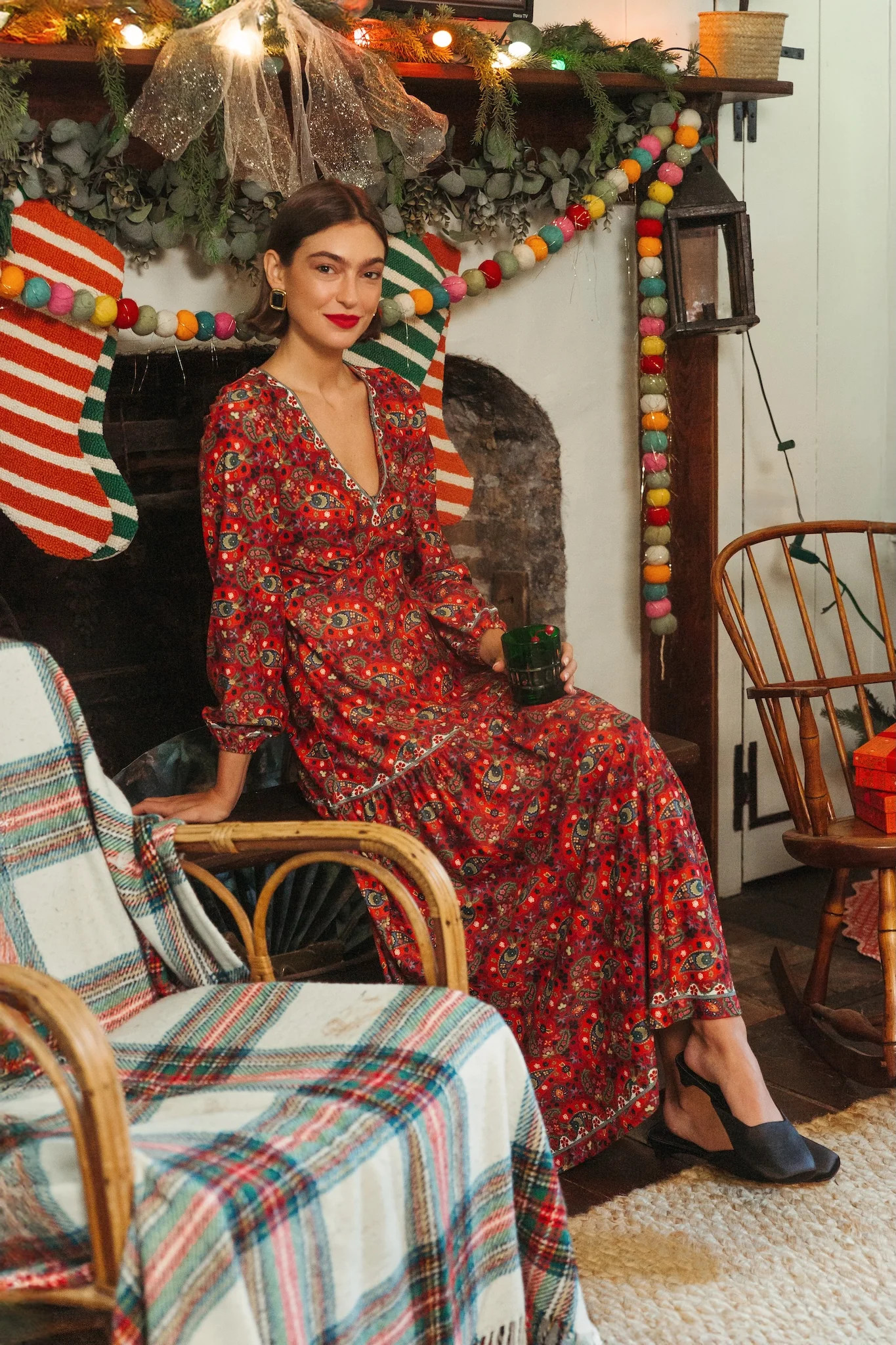 The LA Dress - Nordic Paisley Multi | Smith and Quinn