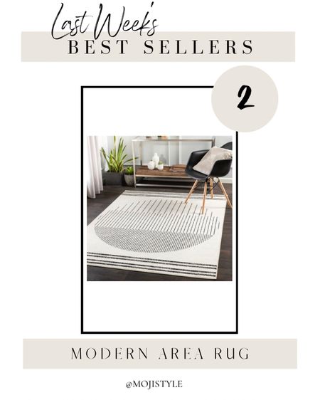 This modern area rug is one of this week’s best sellers! I have this in my hubbys home office and my sons bedroom and love it

#LTKsalealert #LTKhome