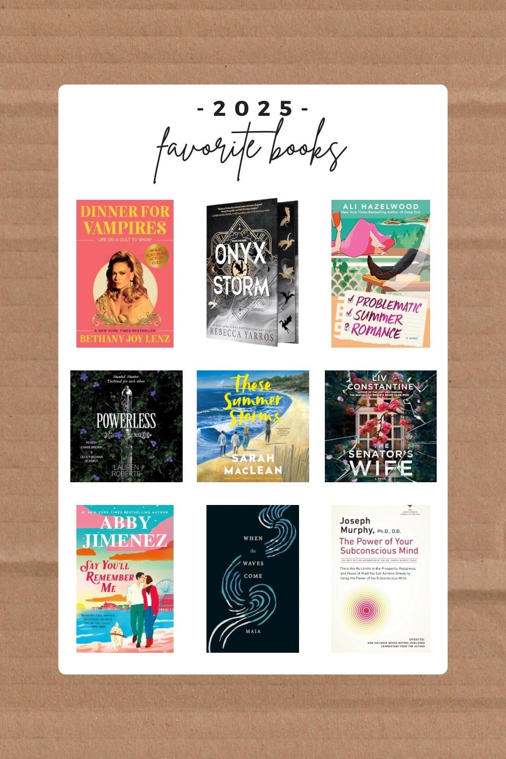 My fav books from 2025!

#LTKHome #LTKFindsUnder50