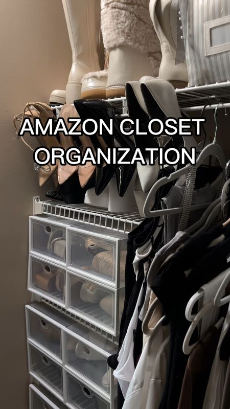 Closet organization, Amazon finds, shoe organizers, shoe bins for closet

#LTKhome #LTKshoecrush #LTKFind