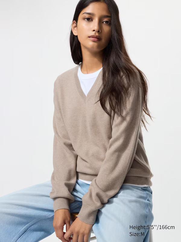 Cashmere Sweater | V-Neck | UNIQLO (US)