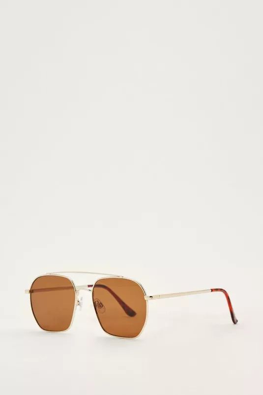 Smoke Lense Round Aviator Sunglasses | NastyGal (UK, IE)
