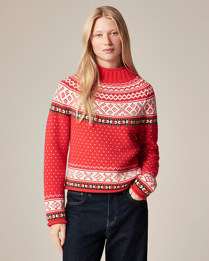 Fair Isle 2025 Rollneck™ sweater in vintage wool | J. Crew US