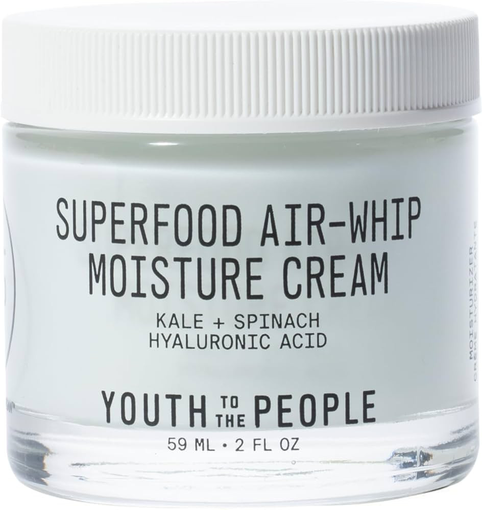 Youth To The People Superfood Air-Whip Moisture Cream, 48-Hr Hydrating Face Moisturizer, Hyaluron... | Amazon (US)