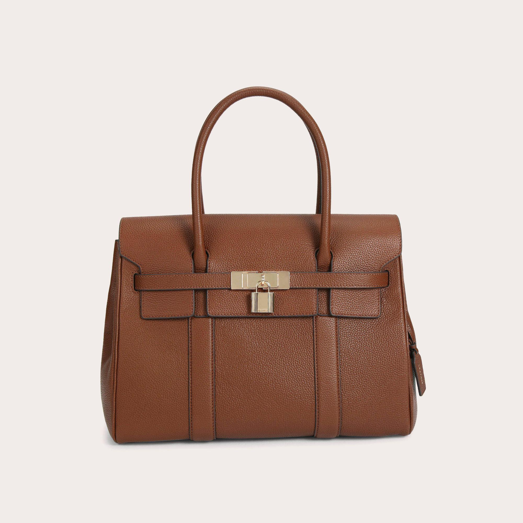 HENLEY LOCK TOTE Tan Tote Bag by CARVELA | Carvela