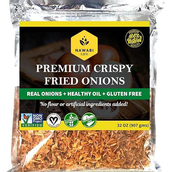Crispy Fried Onions | 100% Natural (Non-GMO) | Gluten Free | KETO Friendly | No Sodium | Low Carb... | Amazon (US)
