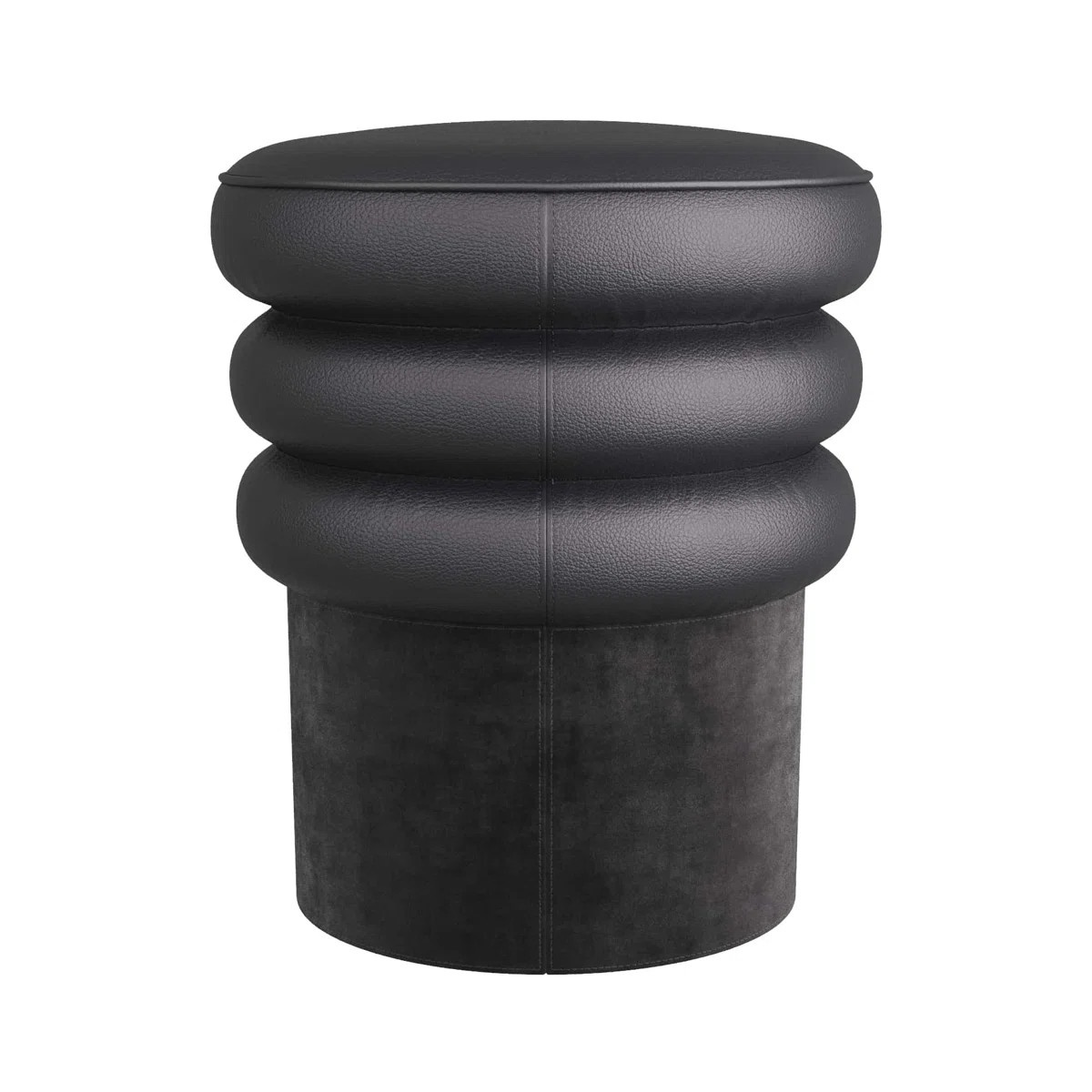 Rollo Leather Ottoman | Wayfair North America