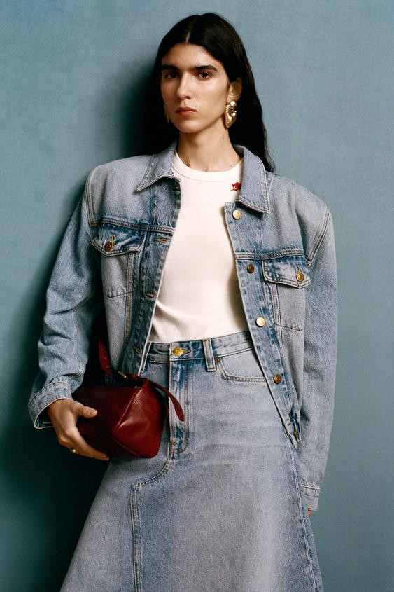 SHOULDER PAD DENIM JACKET WILLY CHAVARRIA X ZARA | Zara US