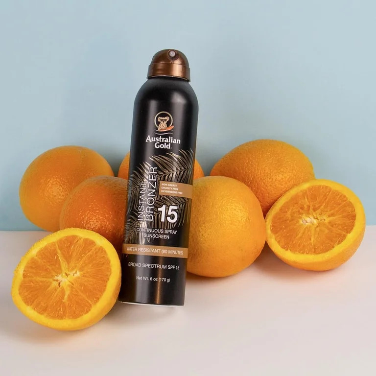 Australian Gold SPF 15 Continuous Spray Sunscreen with Instant Bronzer | Walmart (US)