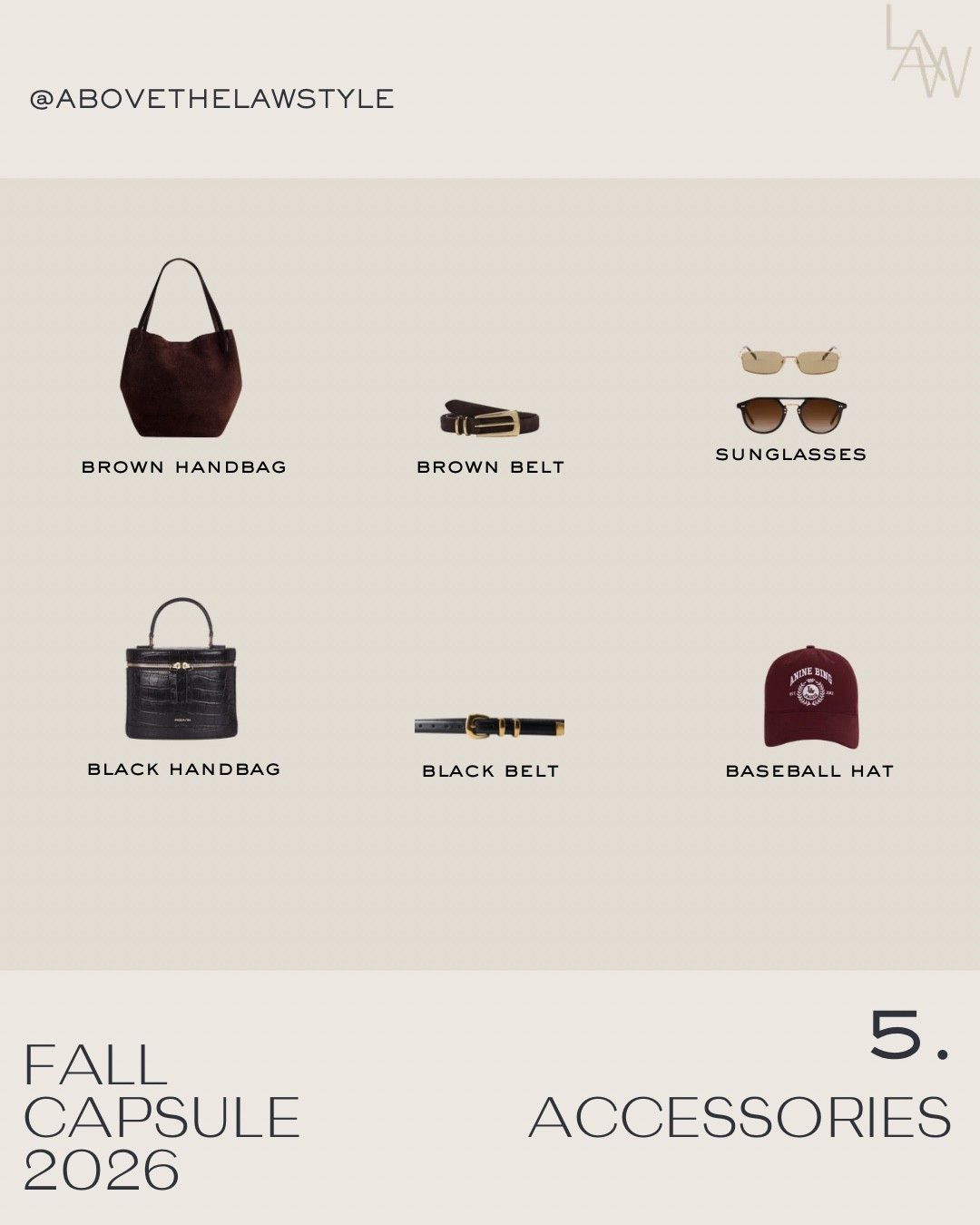 Fall Capsule 2026 Accessories

#LTKOver40 #LTKSeasonal #LTKootd