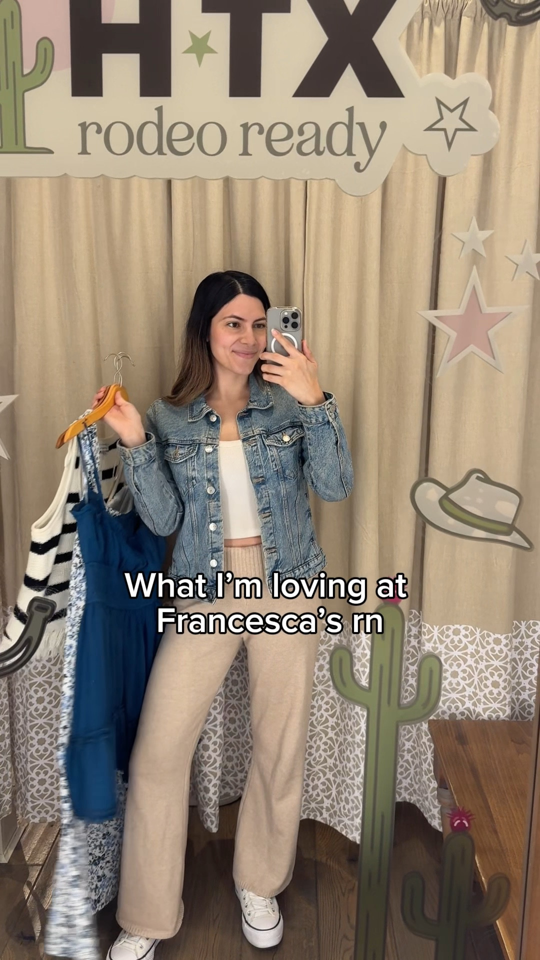 Size XS in black skirt & all tops 
Size S in blue & white dress
Size M in navy blue dress 
Shorts 26 

Floral dress, spring dresses, Francesca’s clothes, spring fashion, spring outfits, knit tank tops, knit vest

#LTKSpringSale