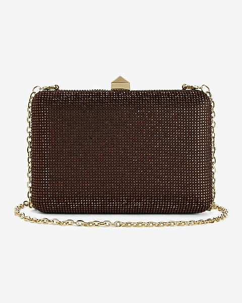 Rhinestone Stud Clasp Clutch | Express