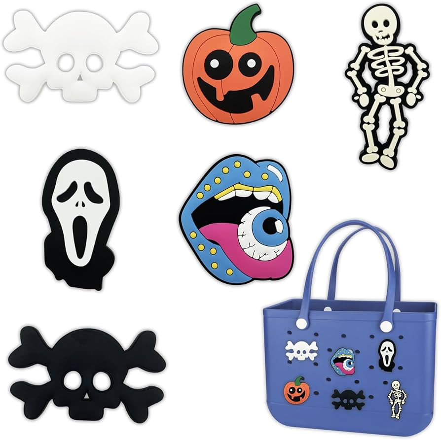 Bag Charms for Bogg Bag Accessories Halloween Decorations Bogg Bag Charms for Beach Tote Bags Set... | Amazon (US)