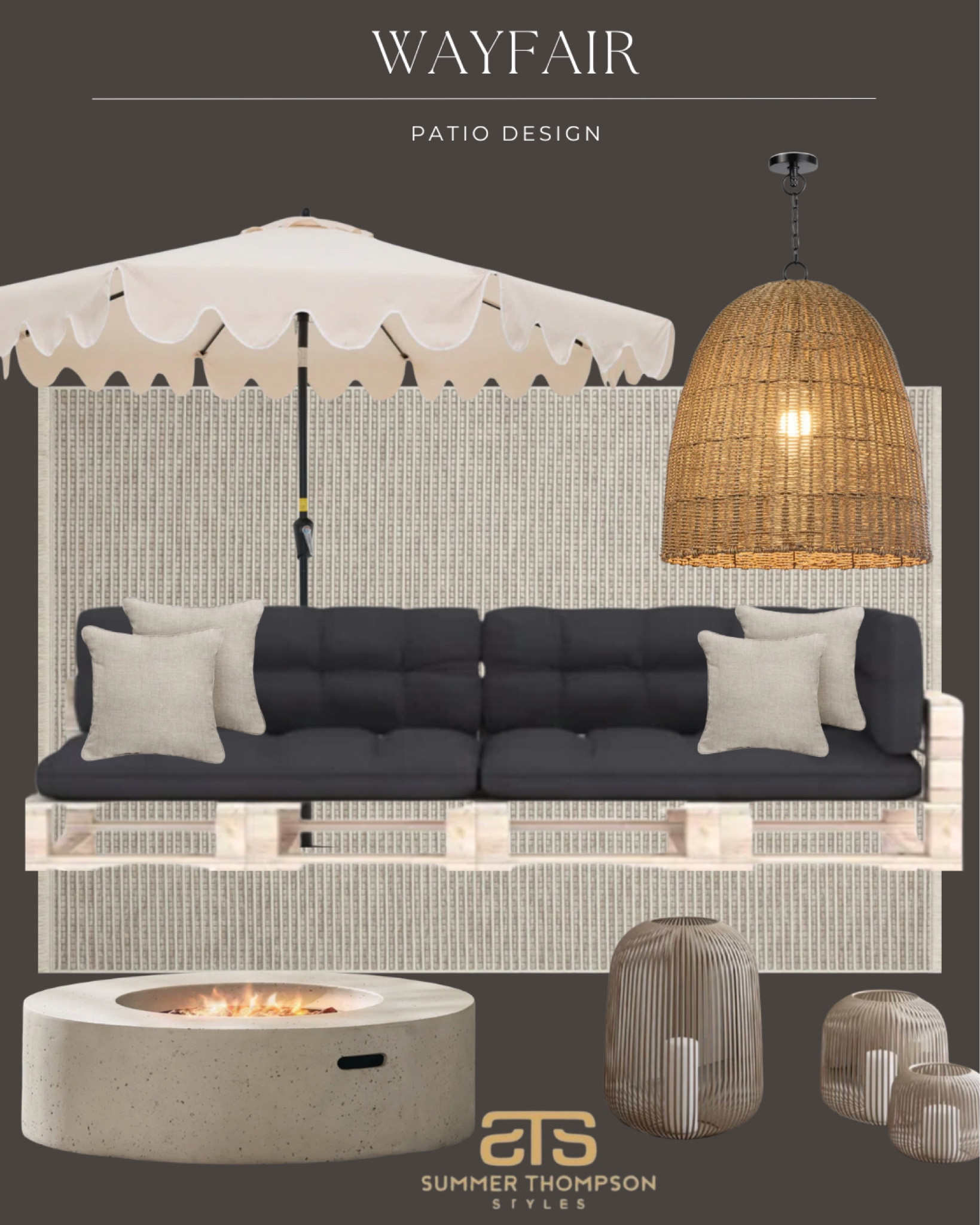 Wayfair Patio Inspo Design! 

Create a simple yet stylish patio with Wayfair! Perfect for summer lounging and entertaining.🤍

#PatioPerfection #OutdoorLiving #WayfairFinds #PatioInspo #BackyardBliss #SummerVibes #SimpleDesign #OutdoorDecor #PatioGoals #OutdoorOasis #HomeDesign #PatioStyle

#LTKHome #LTKStyleTip #LTKU