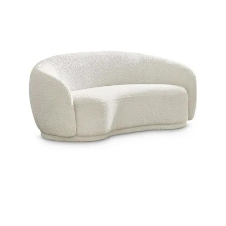 Meridian Furniture Hyde Modern Boucle Loveseat, Cream | Walmart (US)