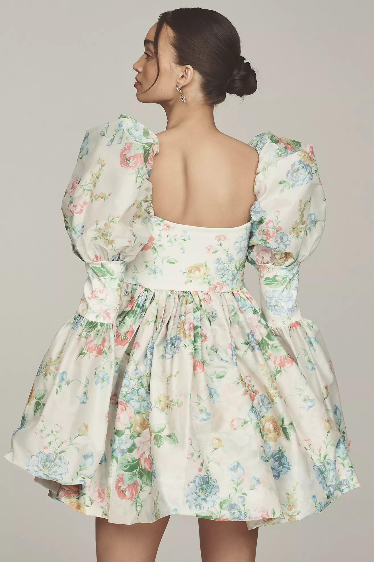 Selkie Barre Long Sleeve Square-Neck Mini Dress | Anthropologie (US)