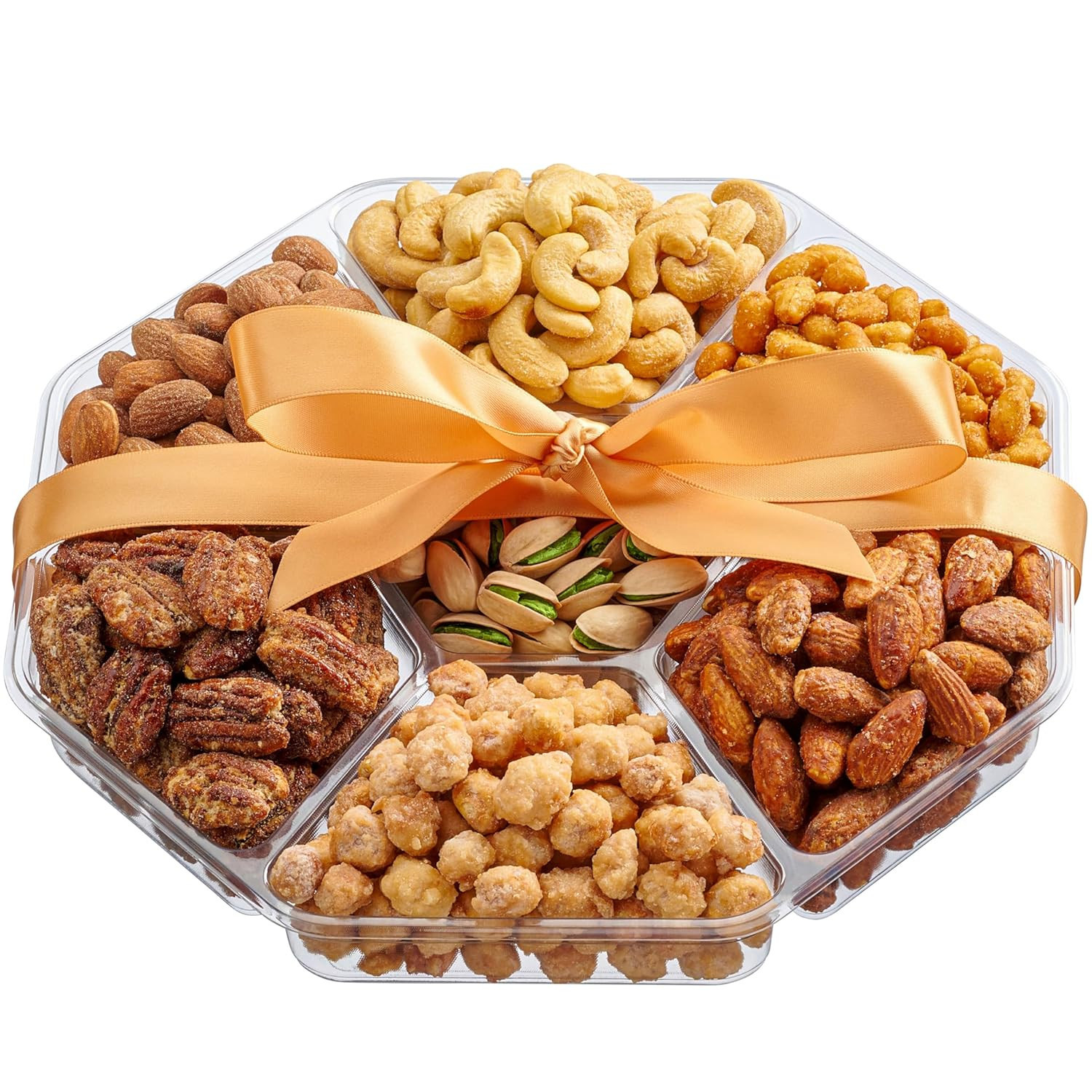 Holiday Christmas Nuts Gift Basket - Assortment Of Sweet & Roasted Salted Gourmet Nuts - Assorted... | Amazon (US)
