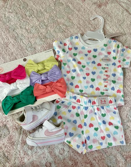 Cute little Walmart Baby finds! Walmart has the cutest clothes for babies and it’s so affordable. Loved these bow headbands and it matches her new baby Nikes! 

#LTKbaby #LTKbump