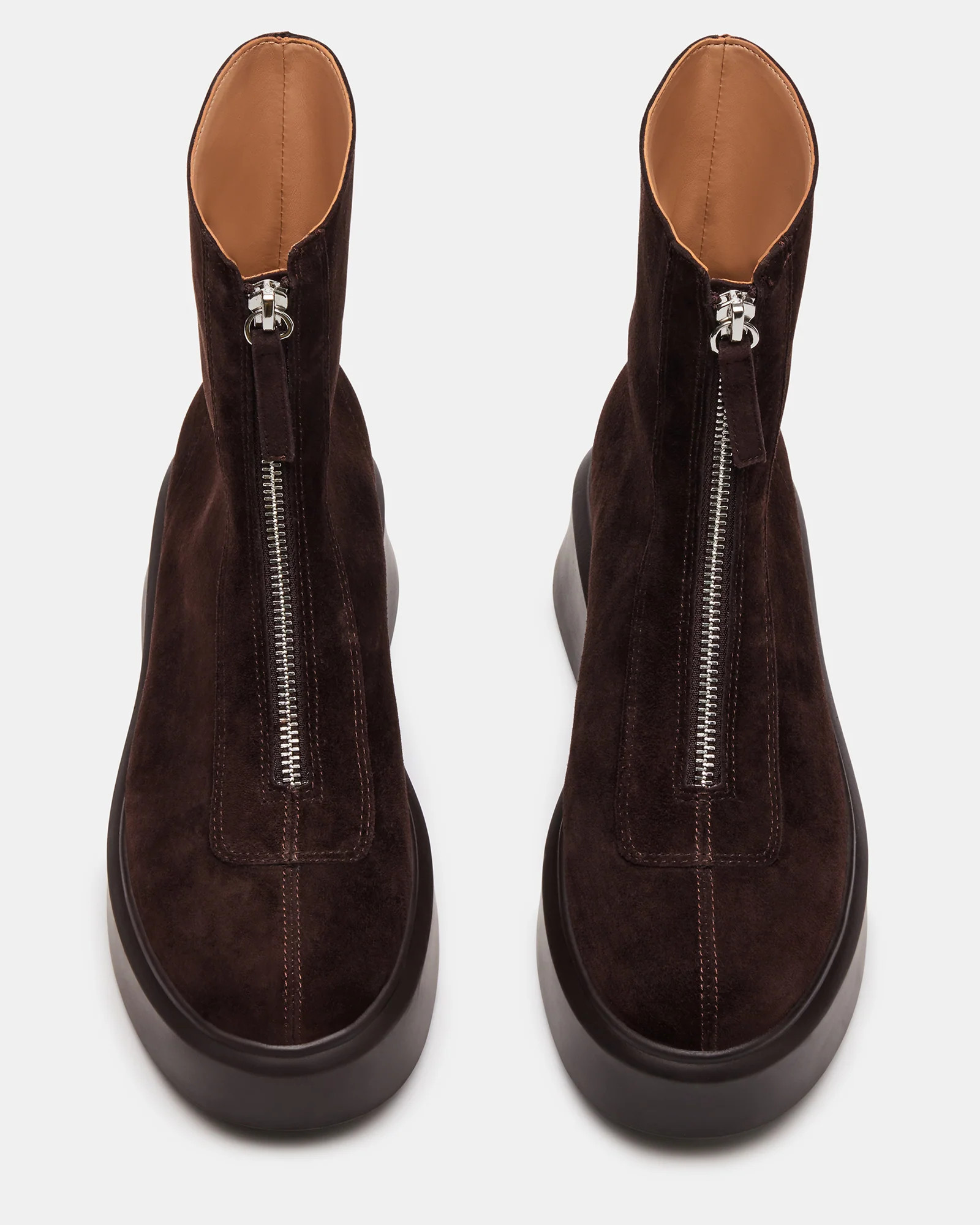 JONES Brown Suede Ankle Booties | Women's Designer Boots | Steve Madden (Canada)
