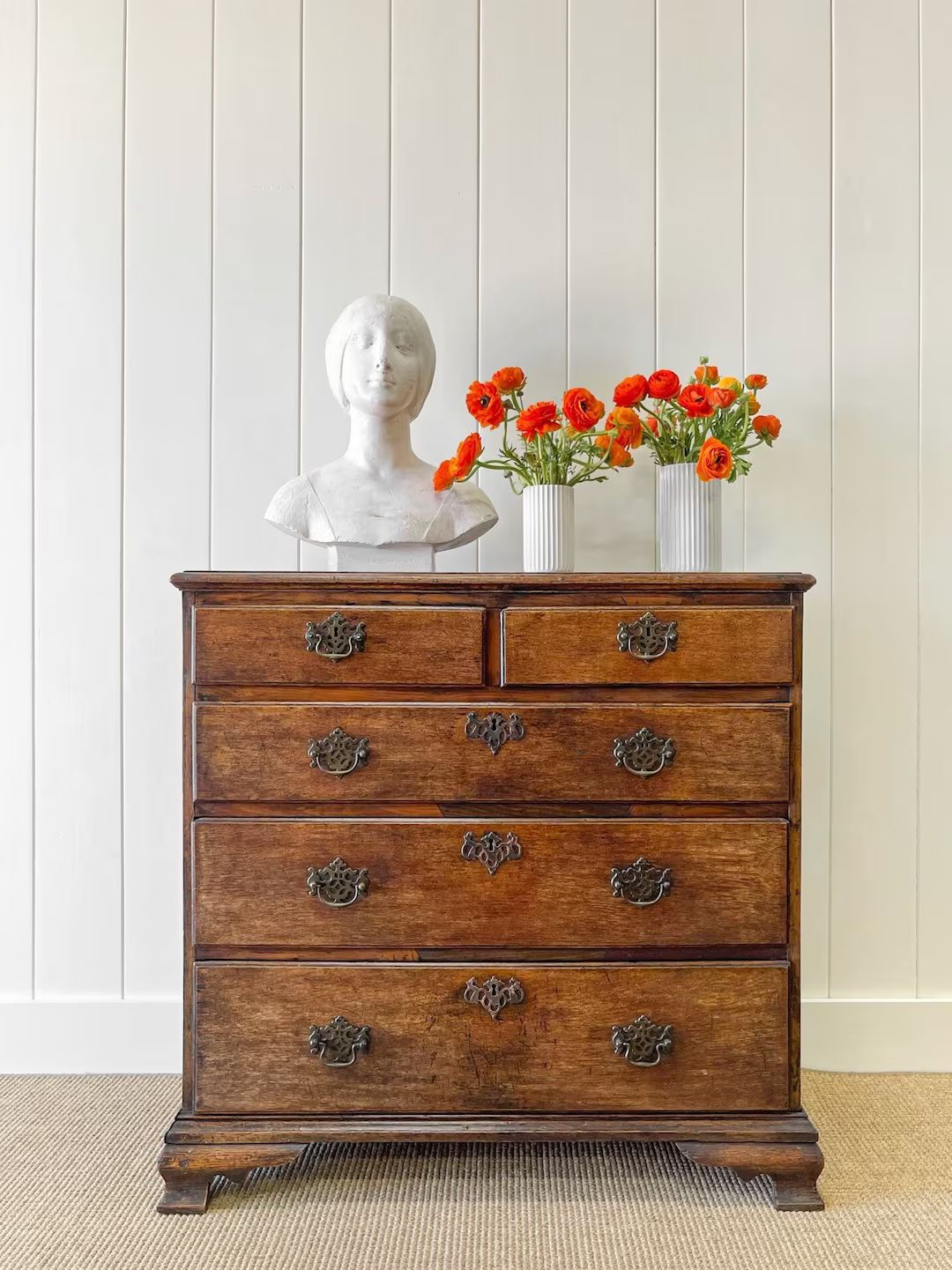 An Early 19th Century English Country Made Oak Chest of Drawers or Dresser | Etsy (US)