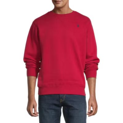 new!U.S. Polo Assn. Mens Embroidered Crew Neck Long Sleeve Sweatshirt | JCPenney