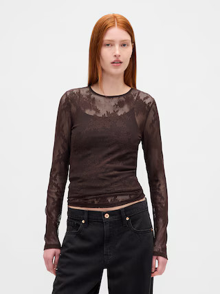 Sheer Lace Top | Gap (US)
