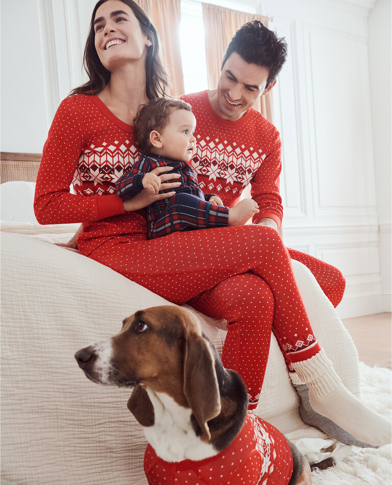 Heritage Red Fair Isle Holiday Matching Family Pajamas | Hanna Andersson