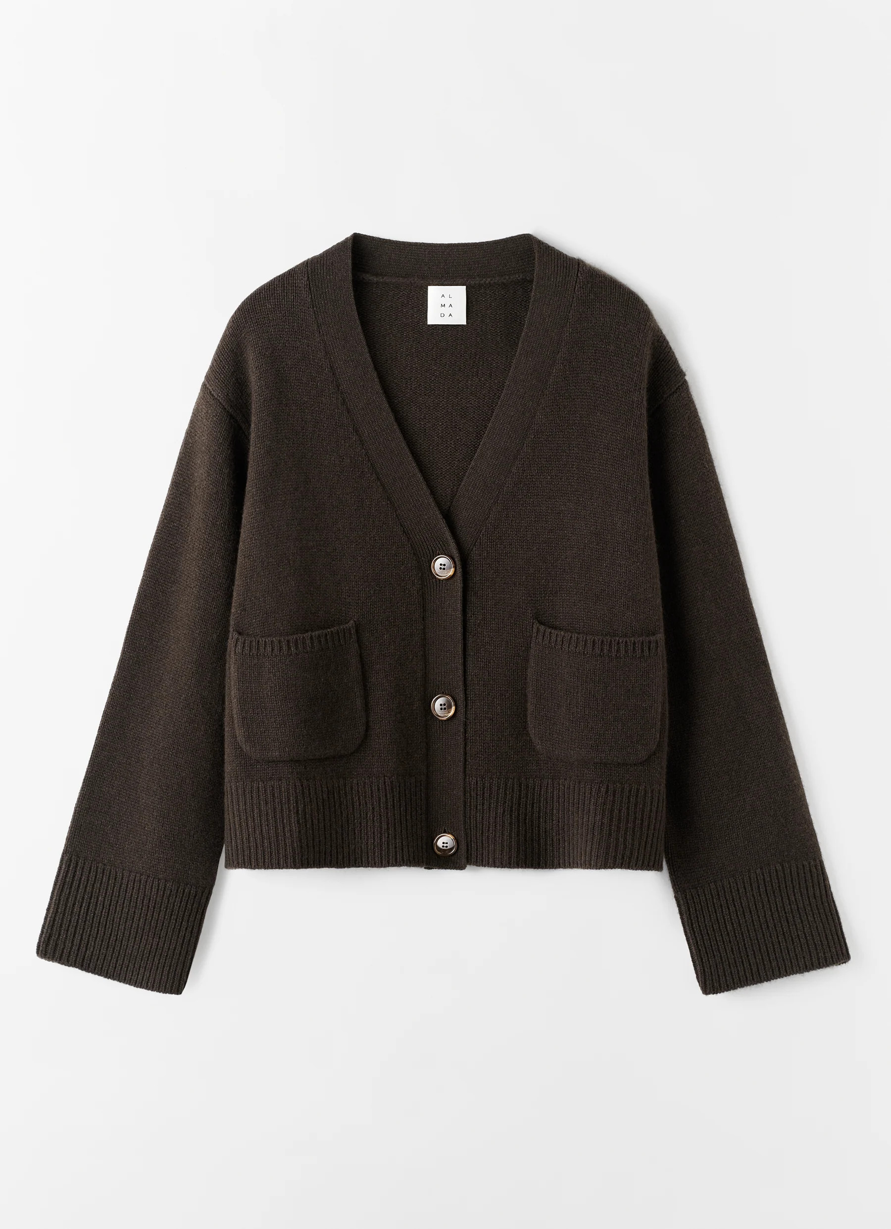 Beja Cardigan, chocolate | Almada Label