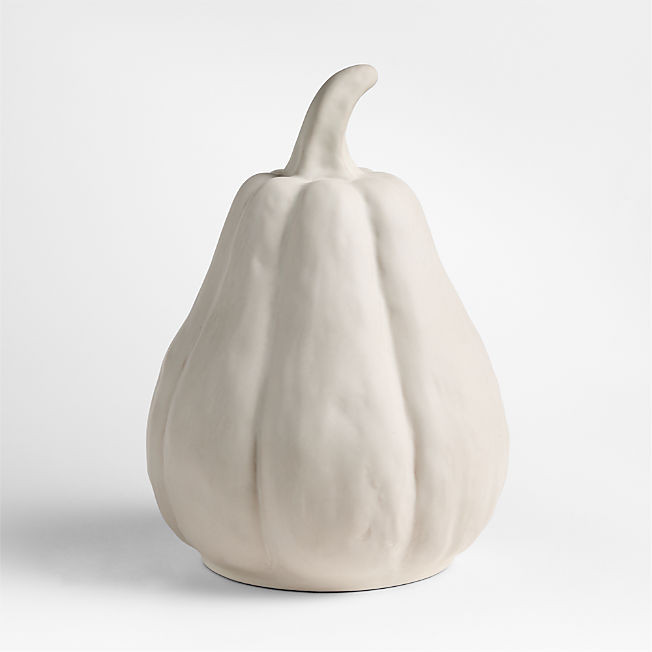 Harvest Small Ceramic Pumpkin + Reviews | Crate & Barrel | Crate & Barrel
