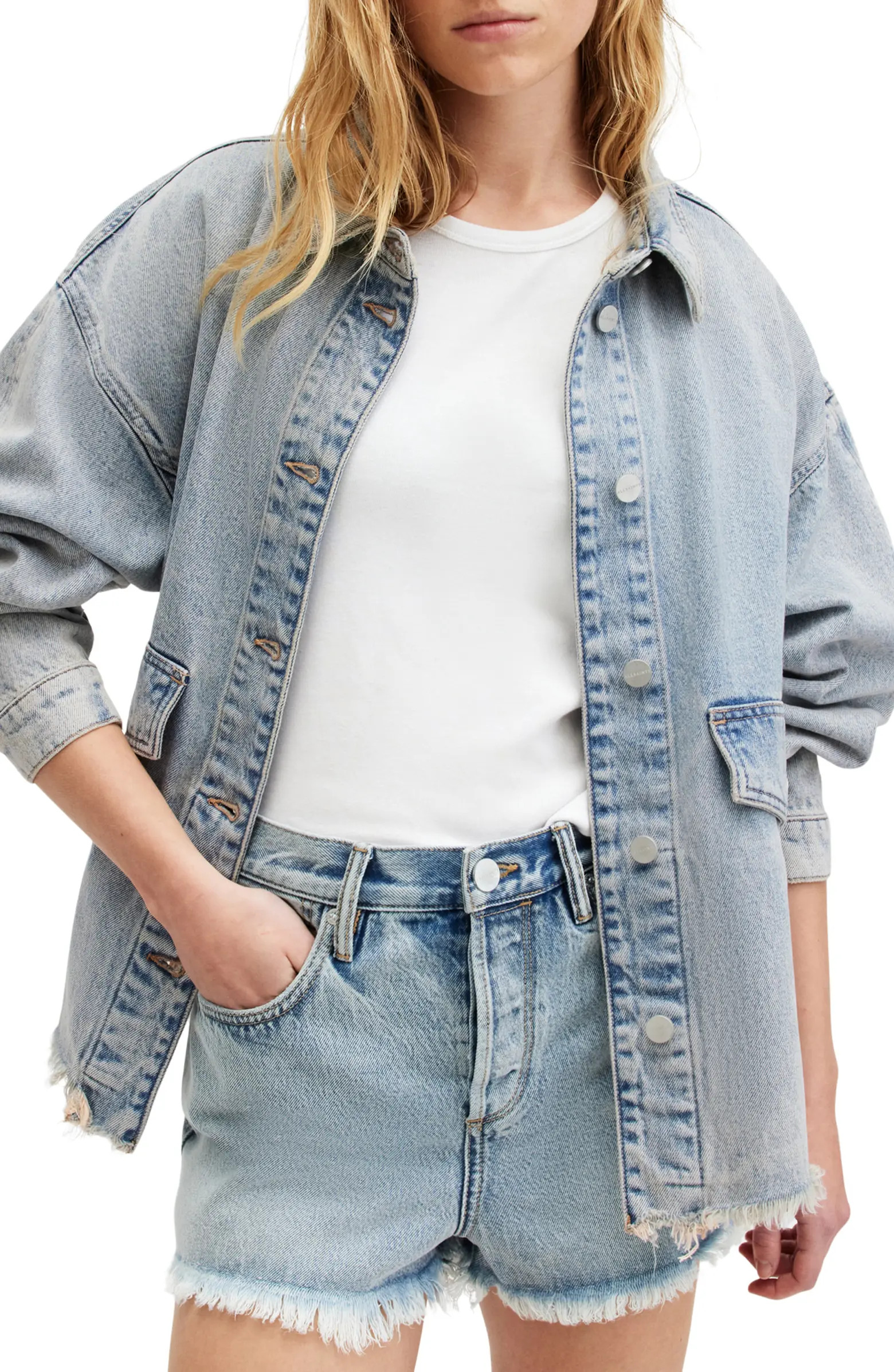 Hettie Denim Shacket | Nordstrom