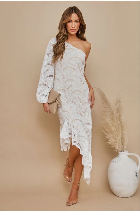 Stunning white elegant Vici dress! Use code: STYLE20 for a discount. 

Bride to be 
Resort style 
Vacation dress
Summer dress 
One shoulder dress 


#LTKstyletip #LTKunder100 #LTKFind