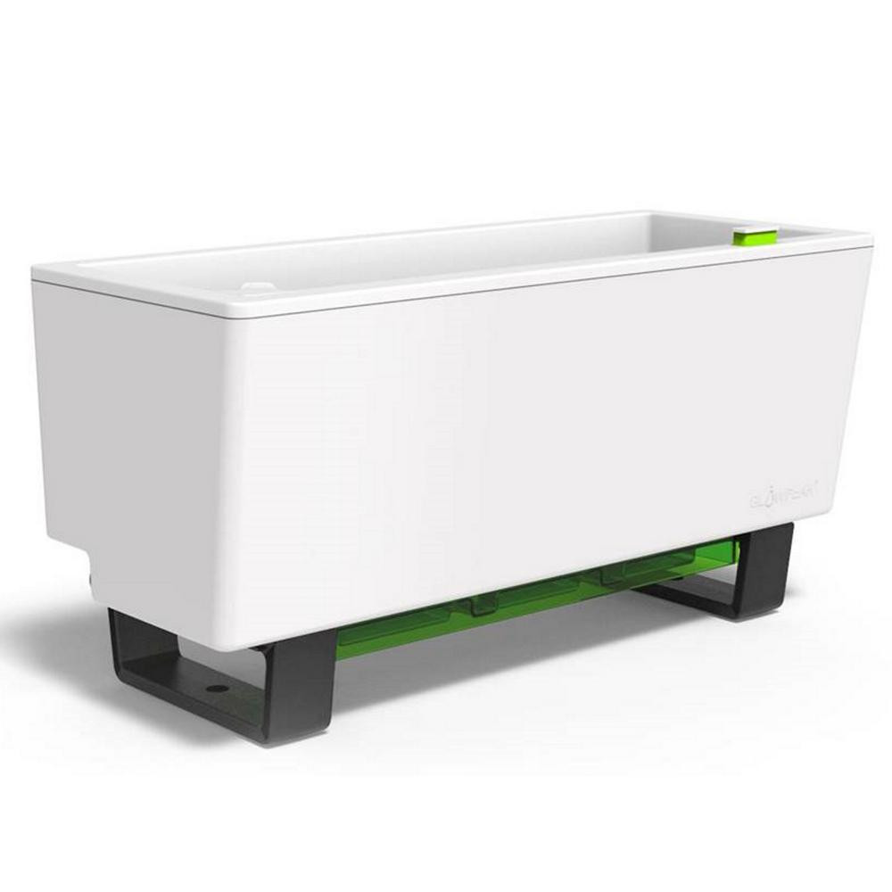 23.6 in. W x 10.1 in. H Mini Bench Self Watering Planter Box | The Home Depot