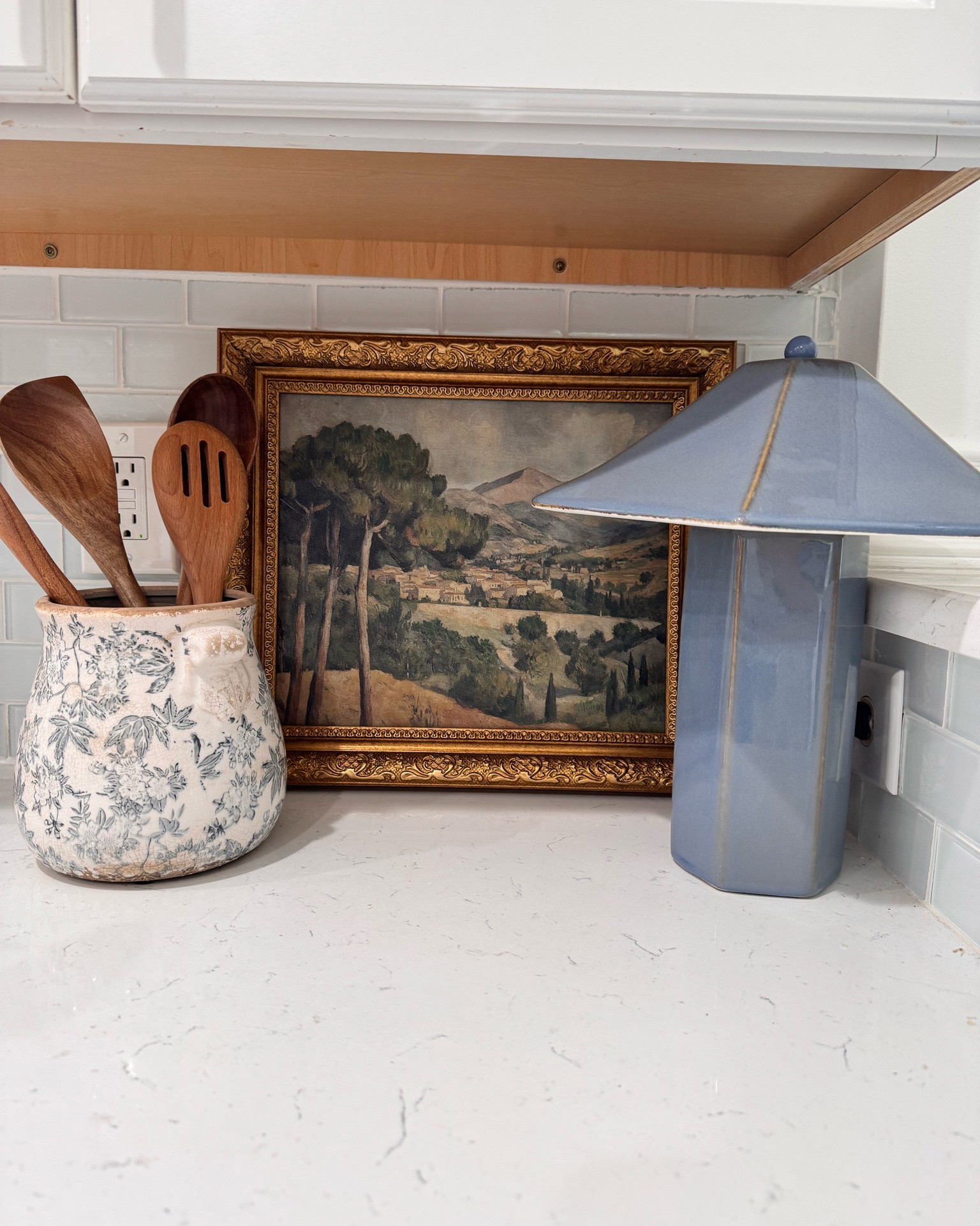Counter styling.. Really loving this blue combo

#LTKHome #LTKOver40 #LTKSeasonal