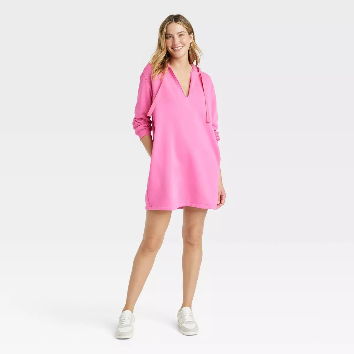 Women's Long Sleeve Mini Fleece Tunic Dress - Universal Thread™ | Target