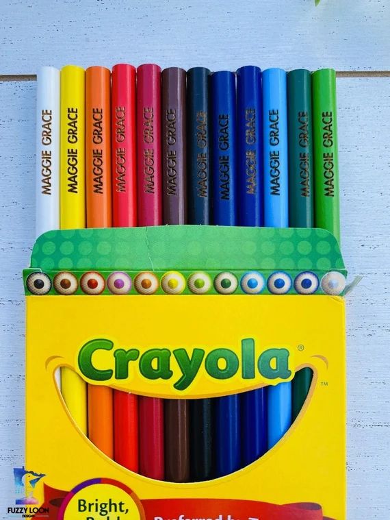 Personalized Crayola Colored Pencils  12 Pack - Etsy | Etsy (US)