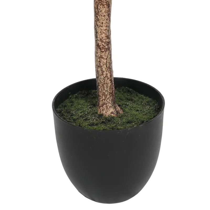 60" Artificial Apple Blossom Tree in Planter | Wayfair North America