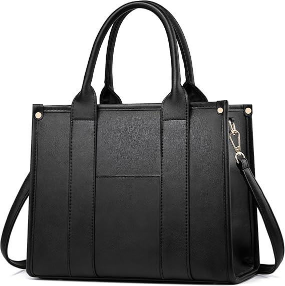 The Tote Bag Crossbody Purses for Women Shoulder Bag Handbags PU Leather Top Handle Bags with zip... | Amazon (US)