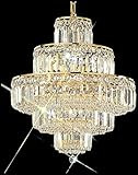 Classic Lighting 1601 G SC Ambassador, Crystal, Chandelier, 24k Gold Plate | Amazon (US)