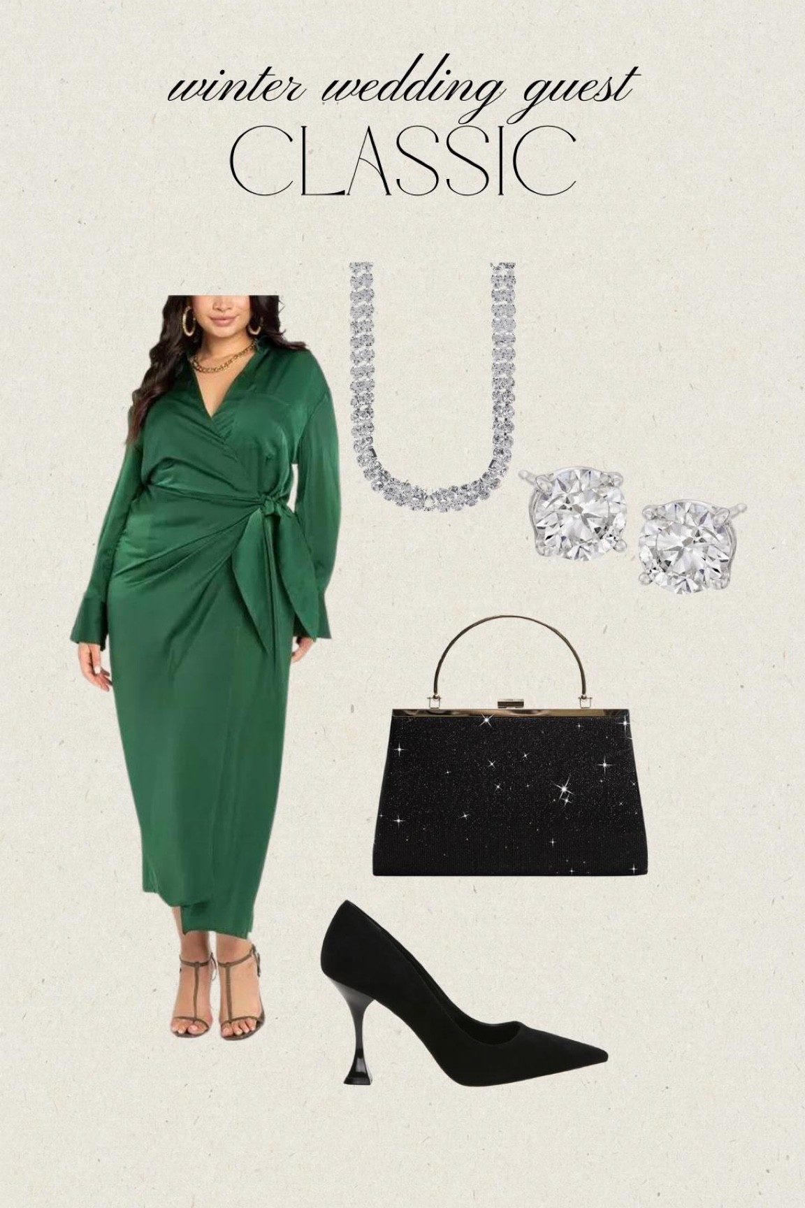 Wedding guest outfit inspo🤍

Satin dress | black clutch | black pumps 

#LTKstyletip #LTKSeasonal #LTKwedding