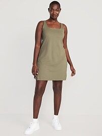 PowerSoft Sleeveless Shelf-Bra Support Dress for Women | Old Navy (US)