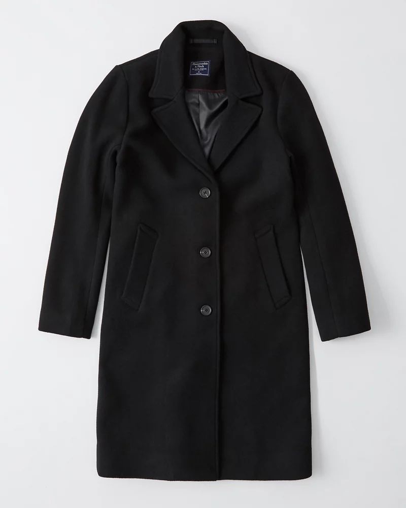 Wool-Blend Dad Coat | Abercrombie & Fitch US & UK