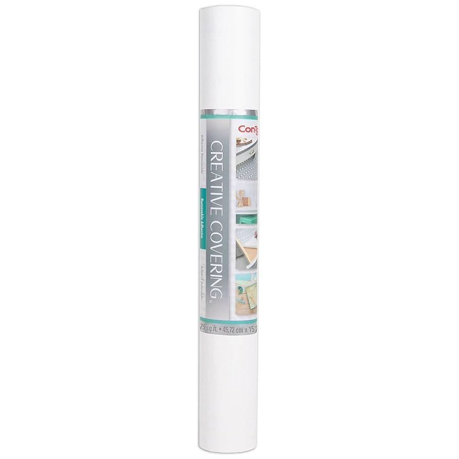 Con-Tact Brand Creative Covering Adhesive Covering, White, 18" x 50 ft | Amazon (US)
