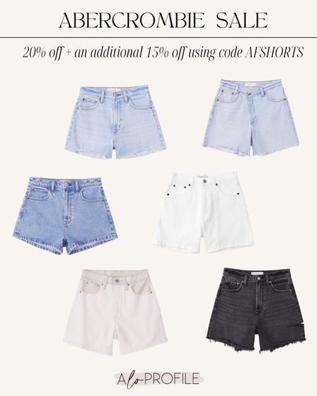Abercrombie is
currently having a sale on their shorts! They're all 20% off + an
additional 15% off when you use code AFSHORTS!