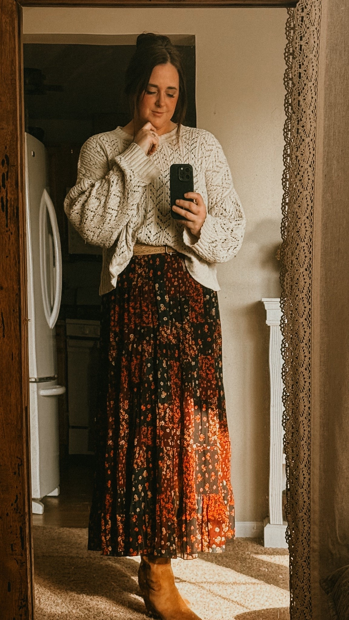 winter Homestead outfit of the day